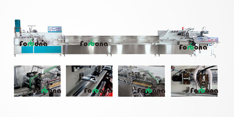 three integrated components of a cotton swab production line making machine drying system and packing station