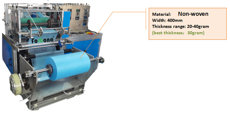 Non-woven shoe cover machine